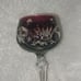 Antique lead crystal wine glasses