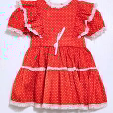 Vintage Girls Red White Dot Unbranded Size 4
