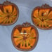 SEQUOIA Pottery Molten Lava Glaze APPLE BOWL ** Mid Century 801B USA (lot of 3 )