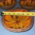 SEQUOIA Pottery Molten Lava Glaze APPLE BOWL ** Mid Century 801B USA (lot of 3 )