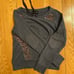 Patrizia Pepe Firenze Sweatshirt Top Wide Neck Sequin Rhinestone Blue 6 blouse