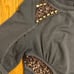 Patrizia Pepe Firenze Sweatshirt Top Wide Neck Sequin Rhinestone Blue 6 blouse