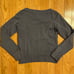Patrizia Pepe Firenze Sweatshirt Top Wide Neck Sequin Rhinestone Blue 6 blouse