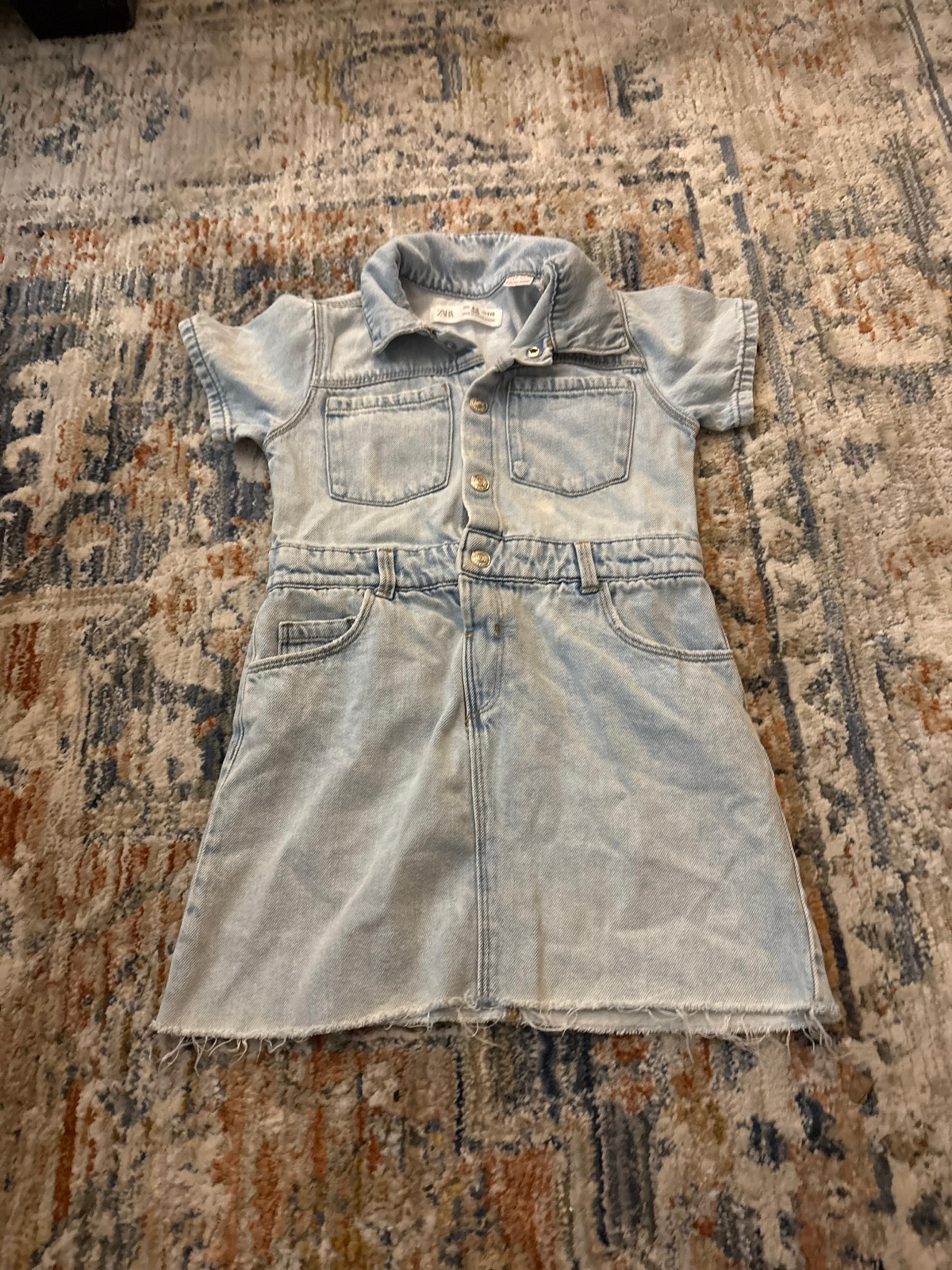 Little girls ZARA denim dress size 4-5