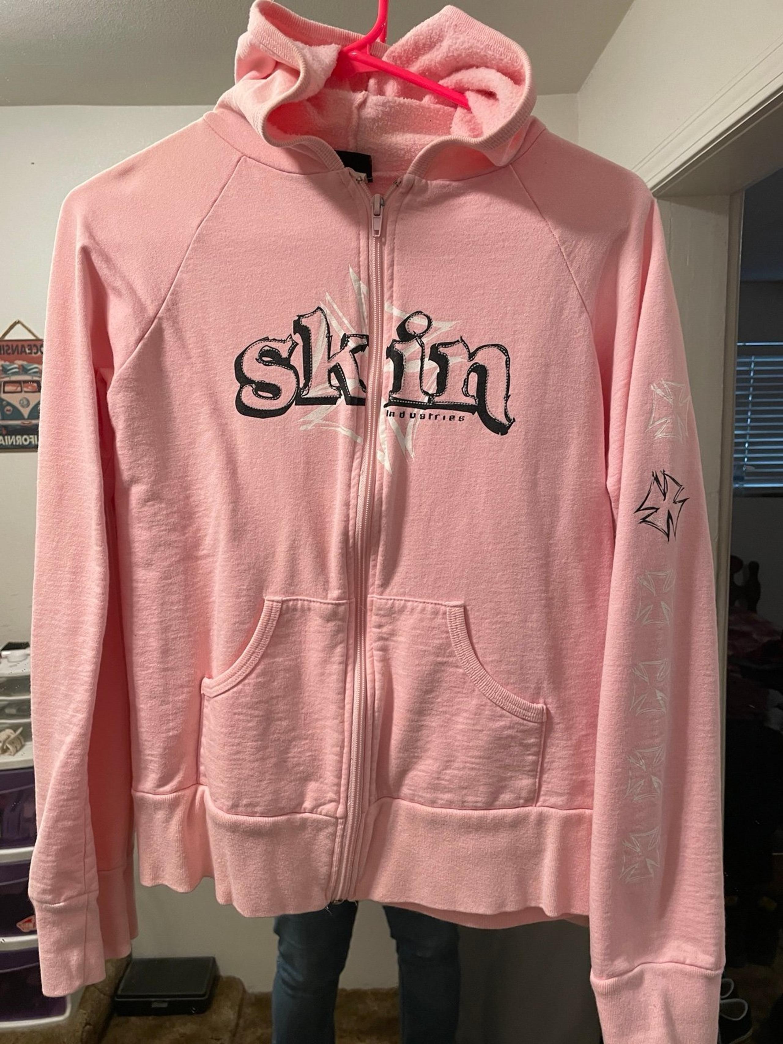 skin industries zip up hoodie