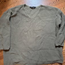 Jenni Kayne Cotton Cabin Sweater in Olive green sz XXL