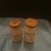 African Bone/wood/horn salt and pepper shakers