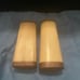 African Bone/wood/horn salt and pepper shakers