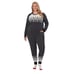 Cuddl Duds Womens Black Soft Sweater Knit Socks 3 Pc Pajamas Sets Plus Sz 3X NWT