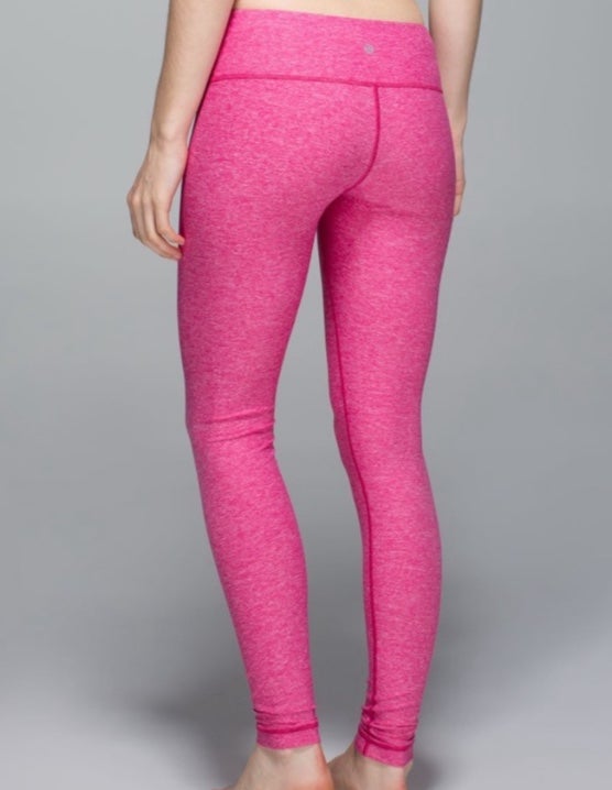 Lululemon Wunder Under Pant Heathered Jewelled Magenta Pink 6