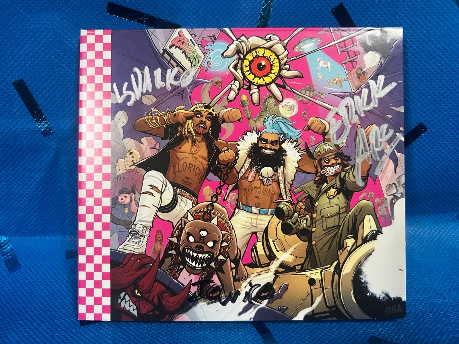 SIGNED Flatbush Zombies 3001 A Laced Odyssey CD FBZ