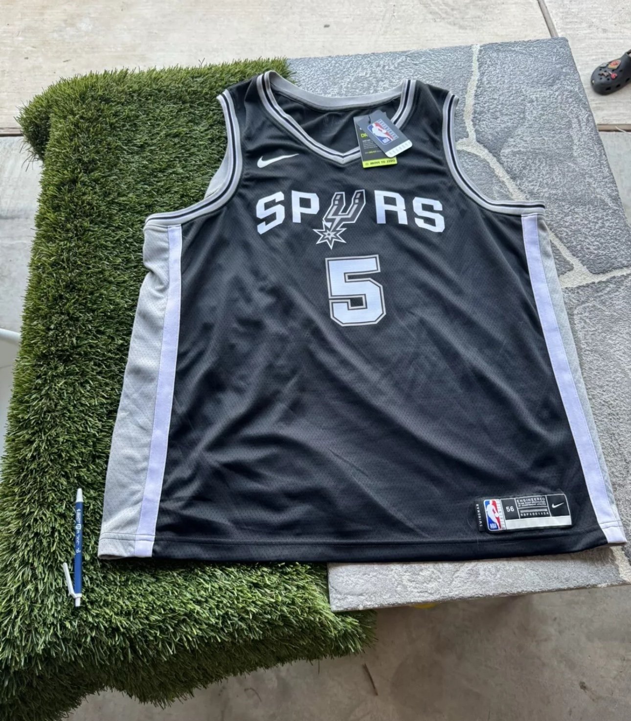 Nike San Antonio Spurs DEJOUNTE MURRARY 48 XXL Icon Edition Ori 110 CW3682-013