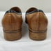Mona Flying Womens Leather Penny Loafers Blue/Brown Low Heel Slip Ons Sz 10