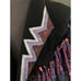 Wanted 1980’s 90’s Vintage Fringed Black Denim Jacket Handpainted Cropped Street