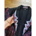 Wanted 1980’s 90’s Vintage Fringed Black Denim Jacket Handpainted Cropped Street