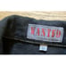 Wanted 1980’s 90’s Vintage Fringed Black Denim Jacket Handpainted Cropped Street