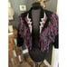 Wanted 1980’s 90’s Vintage Fringed Black Denim Jacket Handpainted Cropped Street