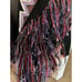 Wanted 1980’s 90’s Vintage Fringed Black Denim Jacket Handpainted Cropped Street