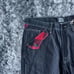 Men's Jeans Rare P Mark J Embroidered Full Art Size 38/34 Y2K Jnco Baggy 90