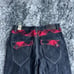 Men's Jeans Rare P Mark J Embroidered Full Art Size 38/34 Y2K Jnco Baggy 90