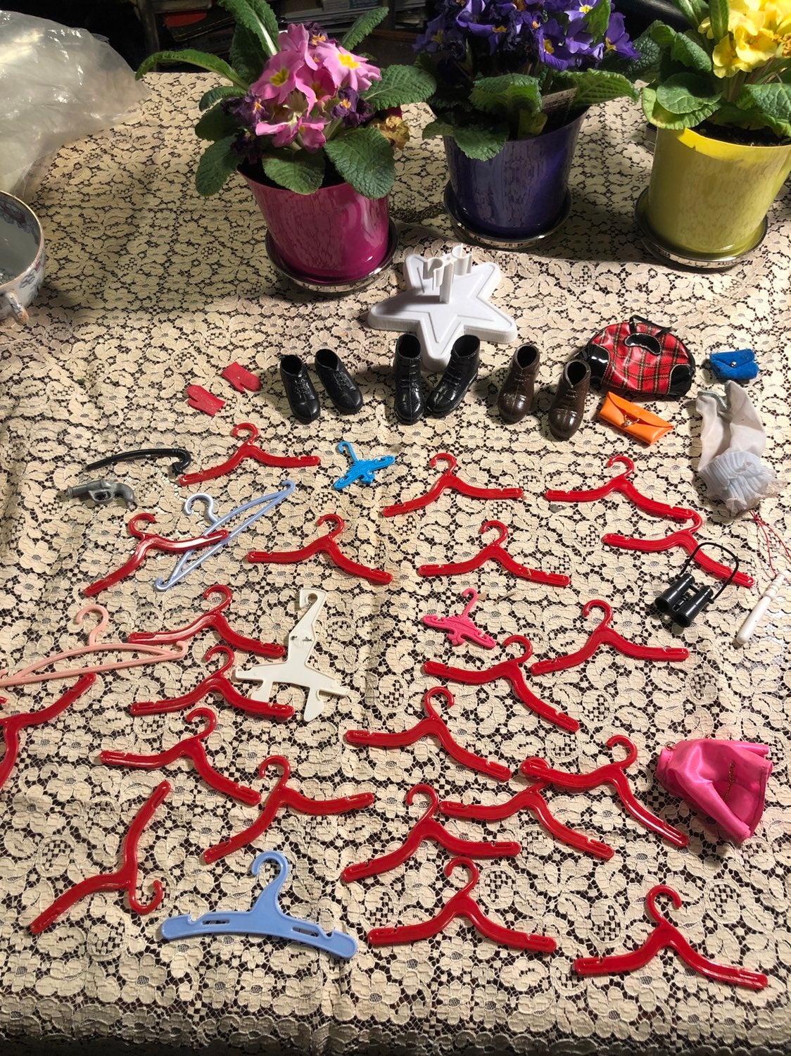 Vintage Doll Accessories: Barbie Hangers