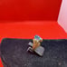 14k Yellow Gold 1 ct Pear Shape Blue Topaz Ring - Size 6.75