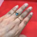 14k Yellow Gold 1 ct Pear Shape Blue Topaz Ring - Size 6.75