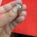 14k Yellow Gold 1 ct Pear Shape Blue Topaz Ring - Size 6.75