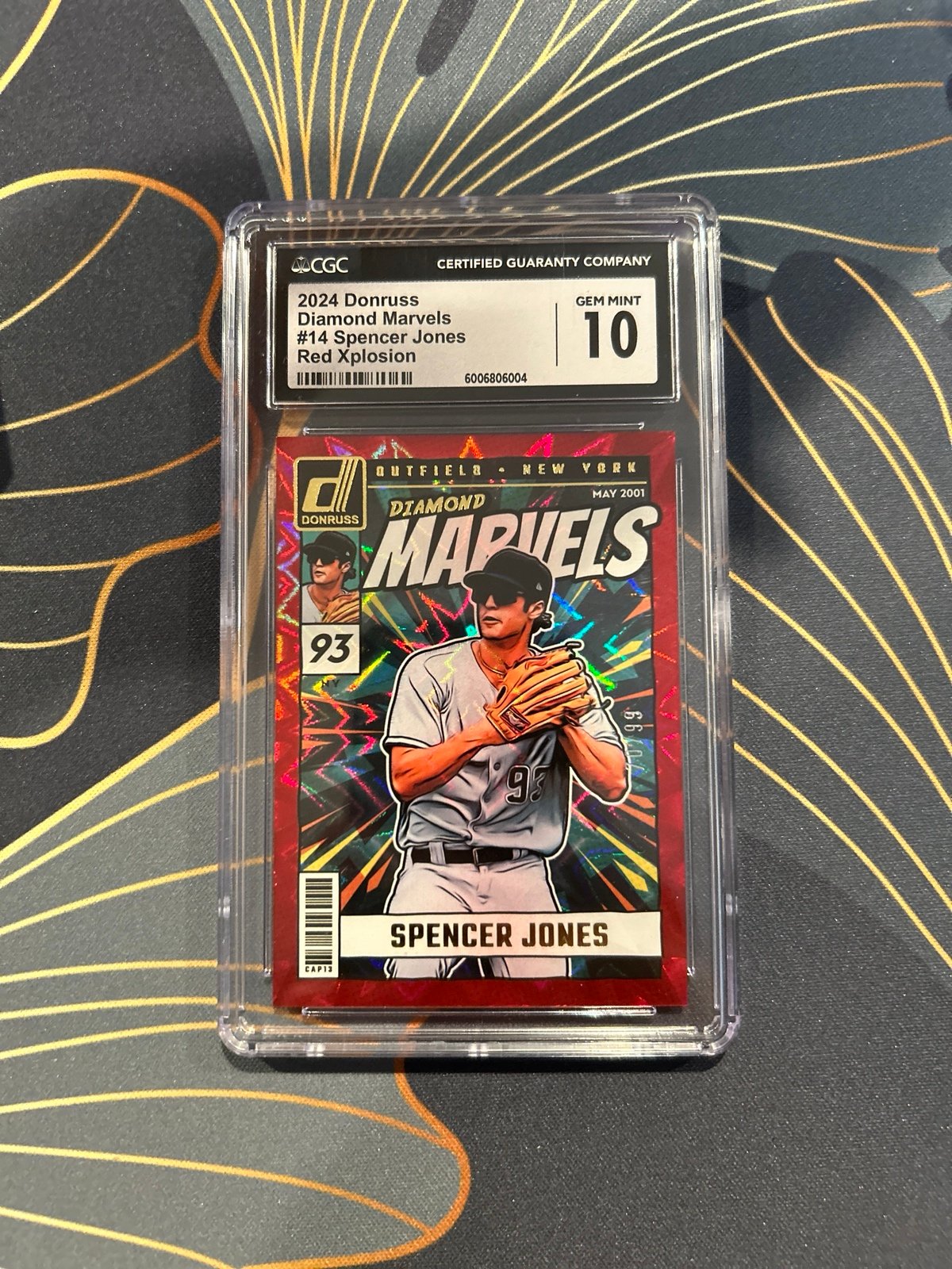 Spencer Jones 2024 Panini Donruss GRADED ROOKIE /99 CGC 10 Yankees Baseball Card