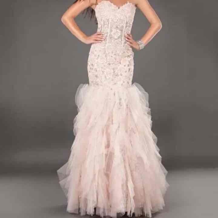 Jovanni blush dress