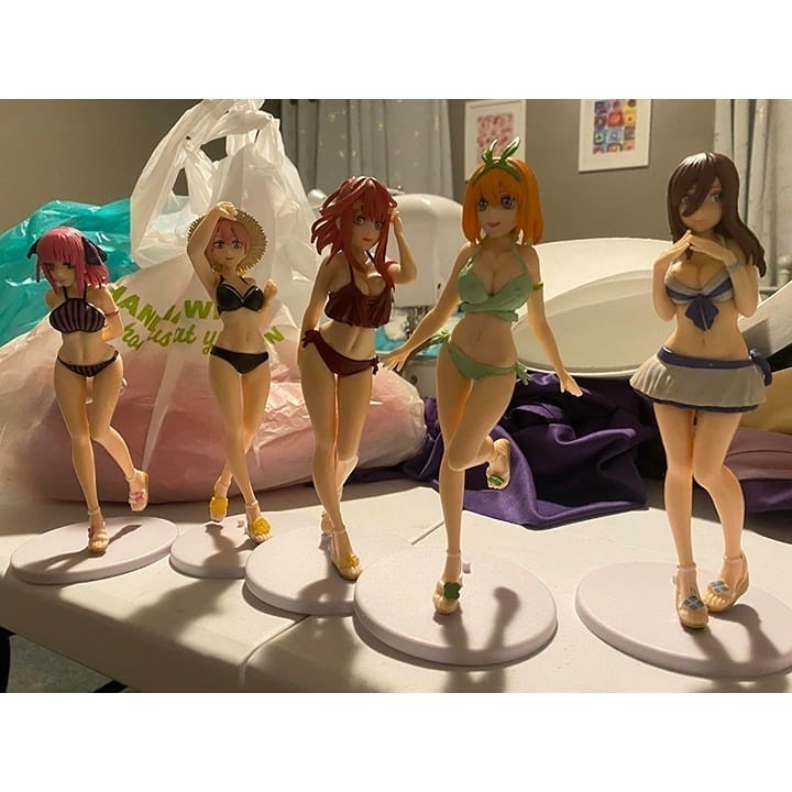Amine Figure Quintessential Quintuplets Figure 5 Pack/Set- Nakano Ichika/Nakano