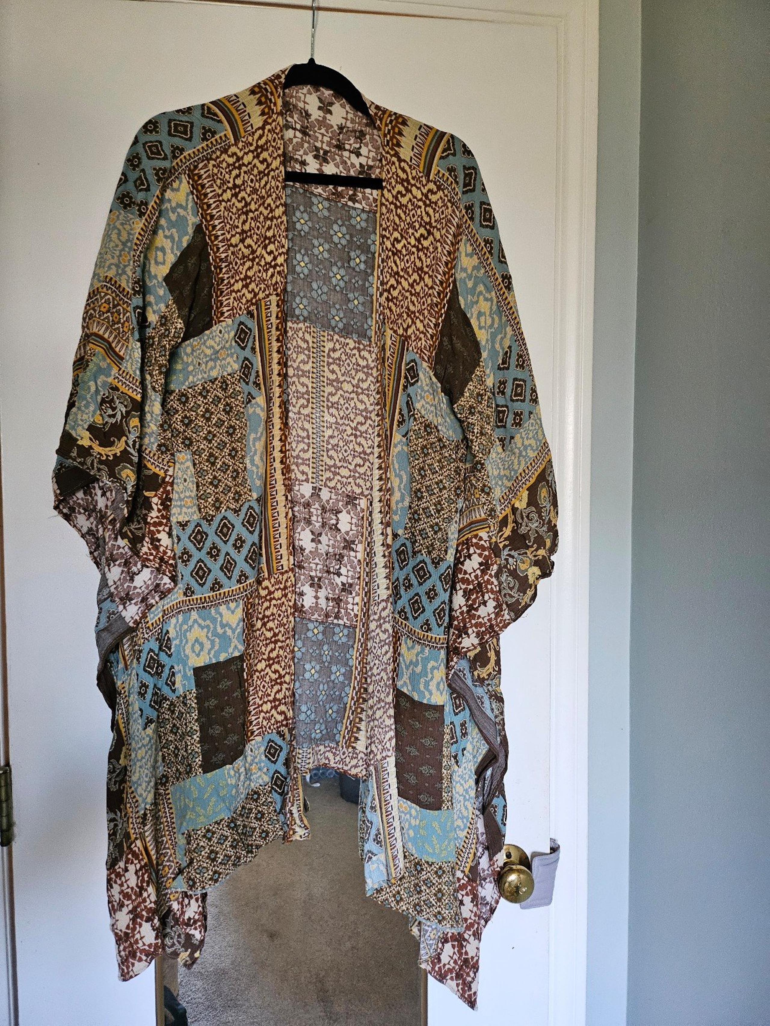 Womens Print Kimono