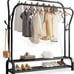 Heavy Duty Clothing Garment Rack Sturdy Clothes Organizer Double Rails Hanger