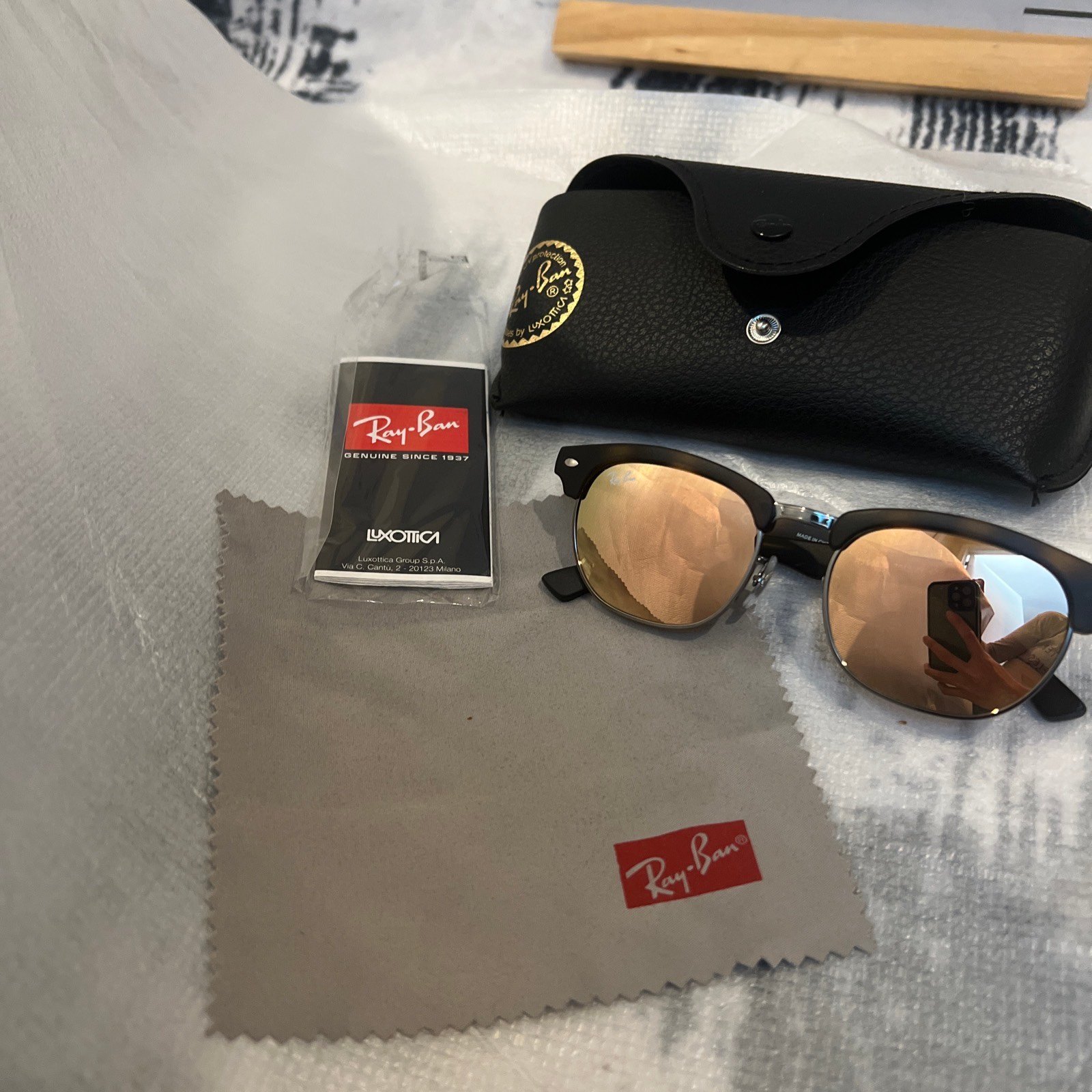 Ray-Ban RJ9050s 47-16 Junior Sunglasses Tortoise Frame Dark Brown Classic