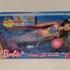 RARE MERMAID BARBIE DOLLS Sparkle Lights 2010 Collection -Lot of 2