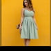 Lemon Chambray yellow Lindy Bop dress