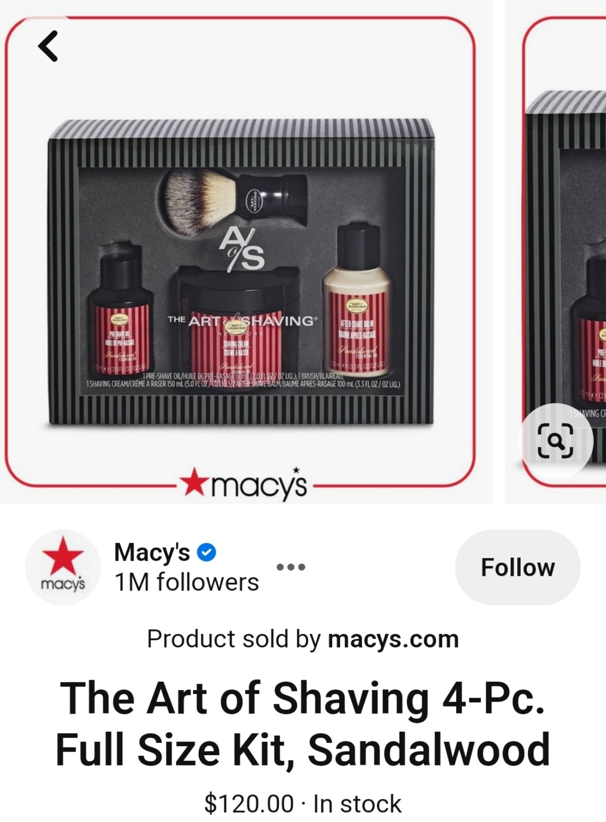 The Art of Shaving 4-Pc. Full Size Kit w/collectible messenger bag brand new
