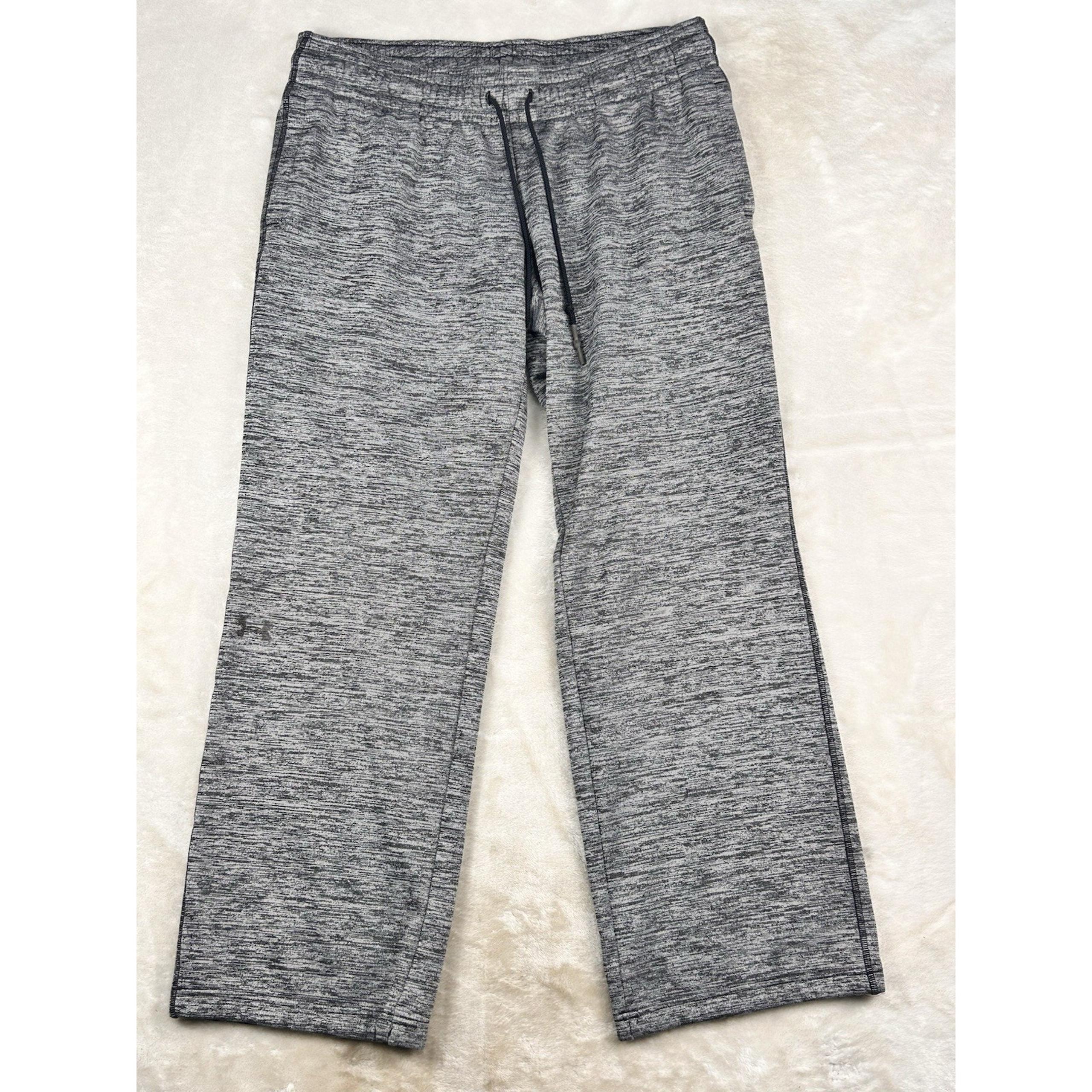 Under Armour Sweatpants Men’s Large Loose ColdGear Grey Fleece-Lined Joggers