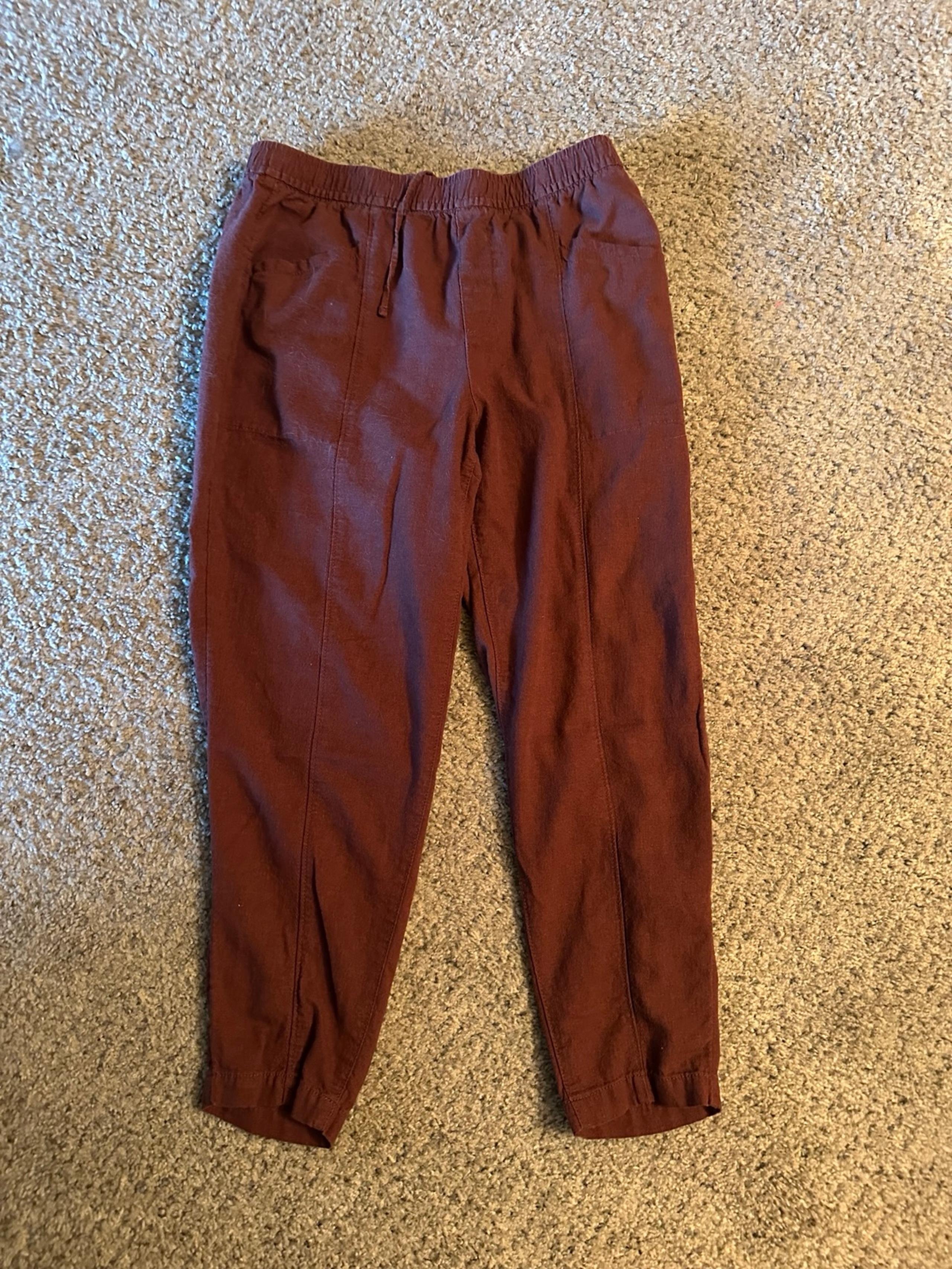 Old Navy coffee brown straight leg ankle pant medium