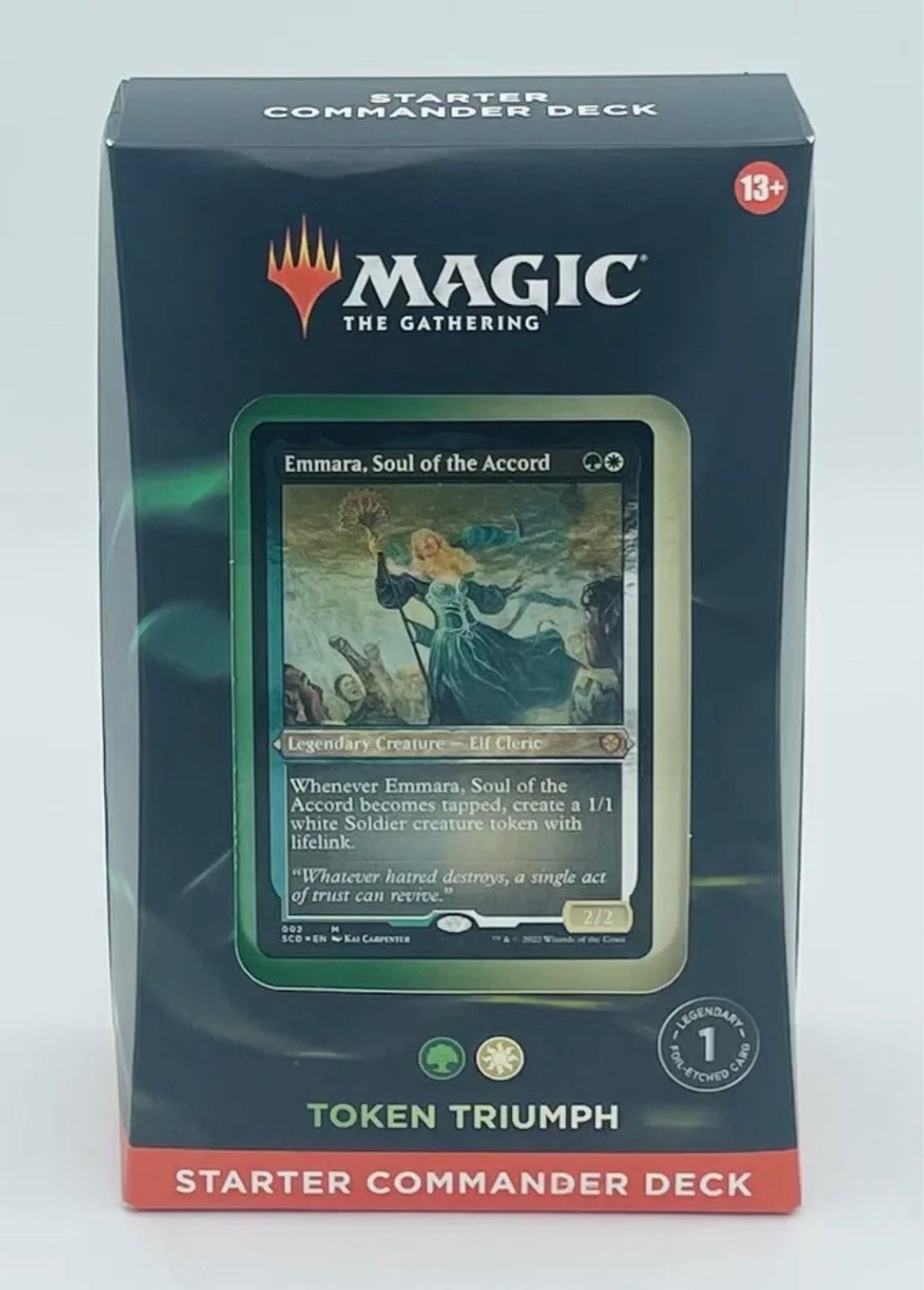 Magic 2022 Starter Commander Deck Token Triumph Emmera Soul of Accord Selesnya