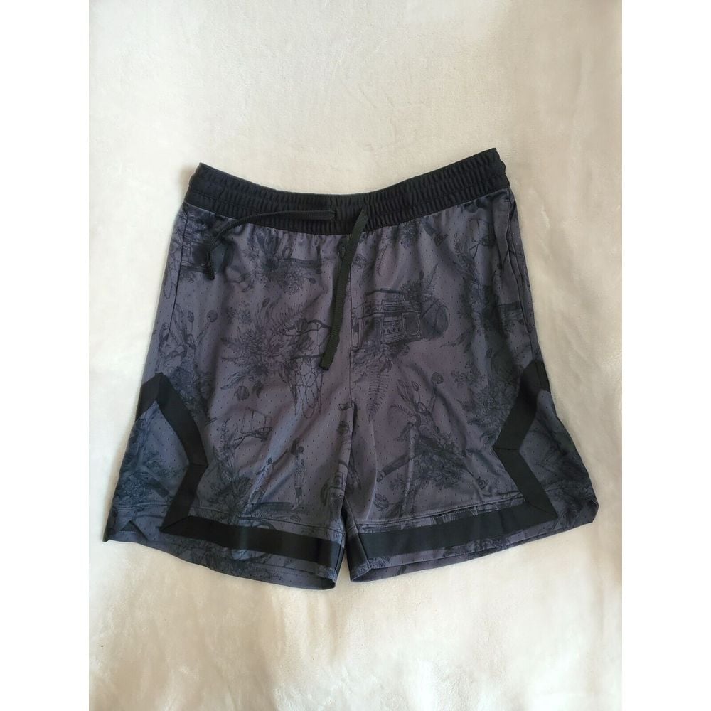 Air Jordan Sport Dri-FIT Mens 2X Large Shorts Printed Black Diamond FV8614 010