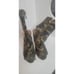 Cape Robbin, Size 8 Camo and Floral Embroidered 4 in High Heel Open Toe Boots