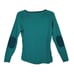 L.L. Bean Merino Wool Henley Pullover Top Size XS Regular Green Elbow Patches