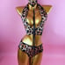 6pack Leopard Lace-up Costume Set