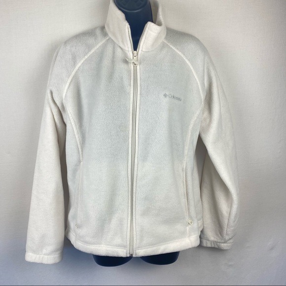 Columbia fleece jacket white
