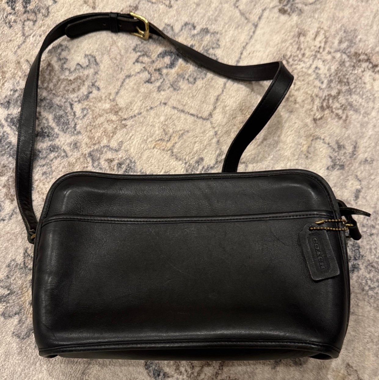 Vintage Coach Legacy Black Leather purse