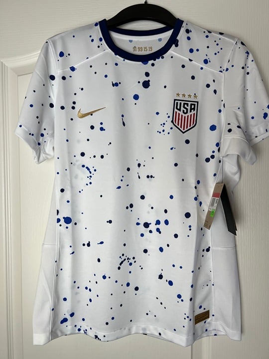 NWT USWNT Home Women's Nike Dri-FIT Soccer Jersey World Cup 2023 4 Stars Large
