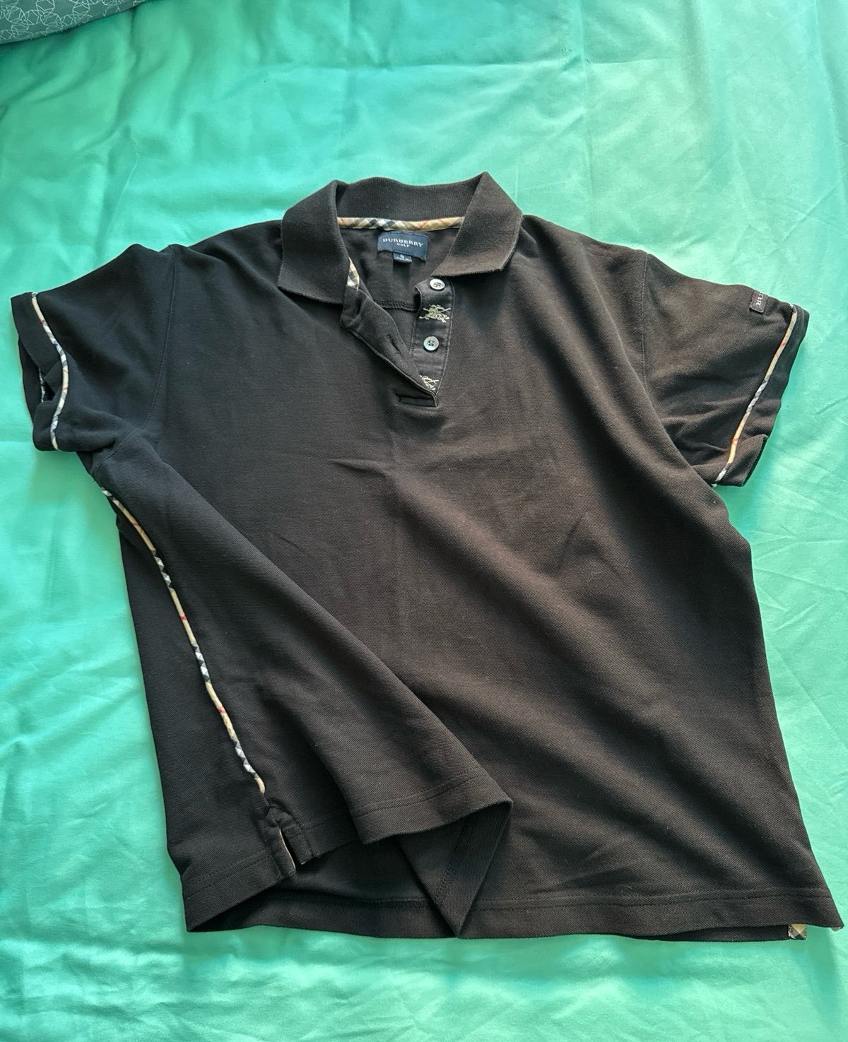 Burberry golf black Polo small