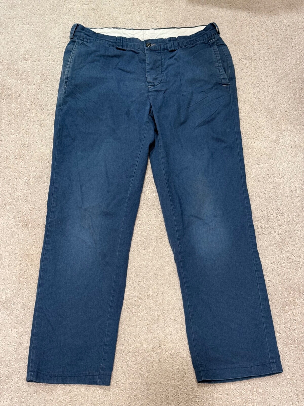 Vintage Polo Ralph Lauren Pants Men 32 x 32 Navy Chino Trousers Pants 15154