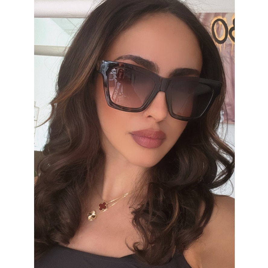NEW Gucci GG1714S Brown Havana Cat Eye Sunglasses